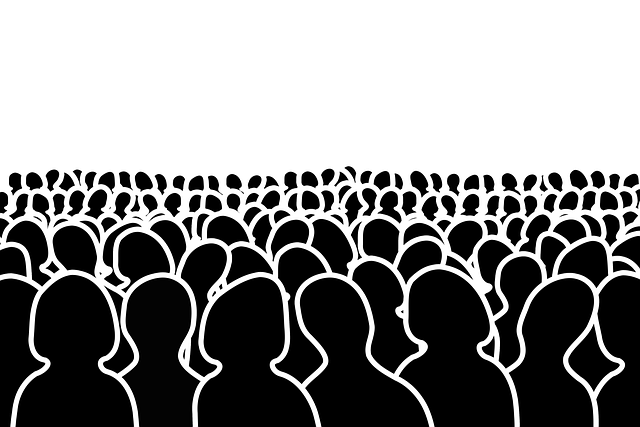 Free group crowd people illustration