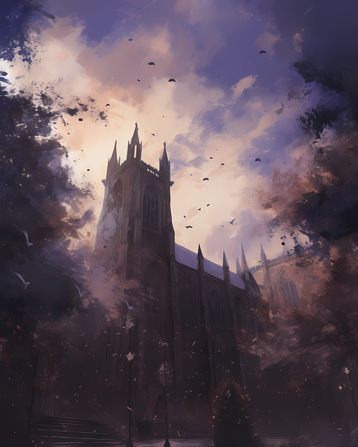 Free Church Cathedral illustration and picture