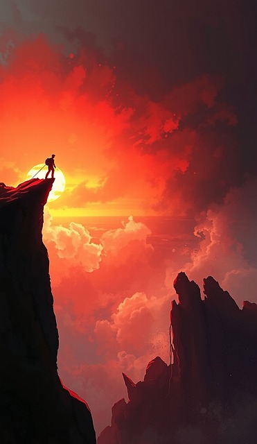 Free rock climbing adventure climbing illustration