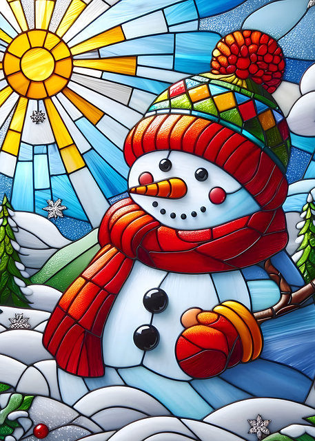 Free Ai Generated Snowman illustration and picture