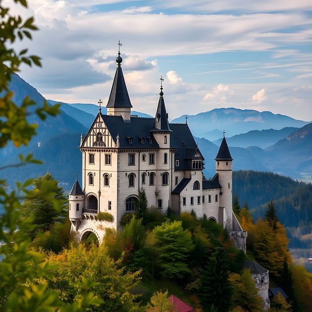 Free ai generated fortress castle illustration