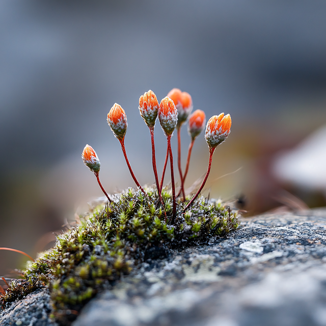 Free ai generated moss sporophytes illustration