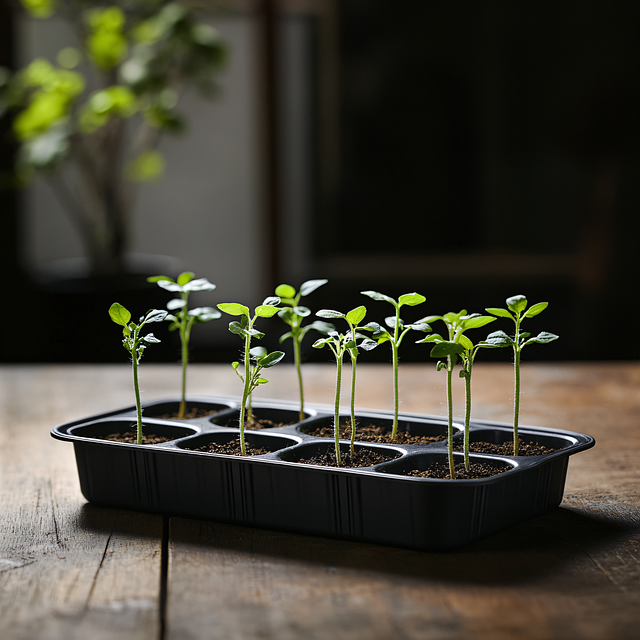 Free ai generated tomato seedlings illustration