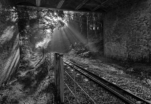 Free Monochrome Railroad photo and picture