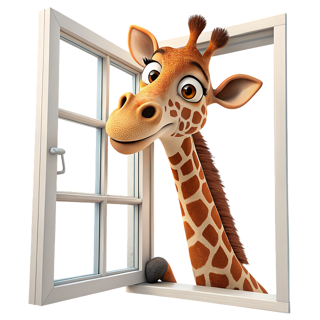 Free ai generated giraffe animal illustration