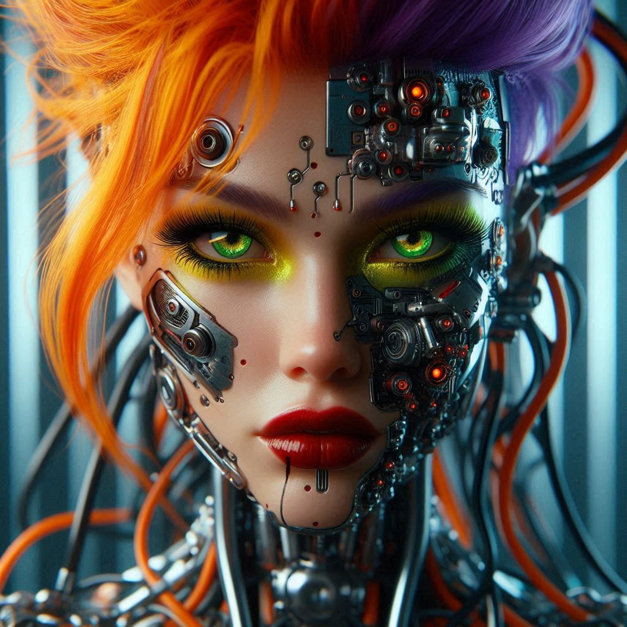 Download free HD stock image of Cyborg Android Free cyborg android humanoid illustration