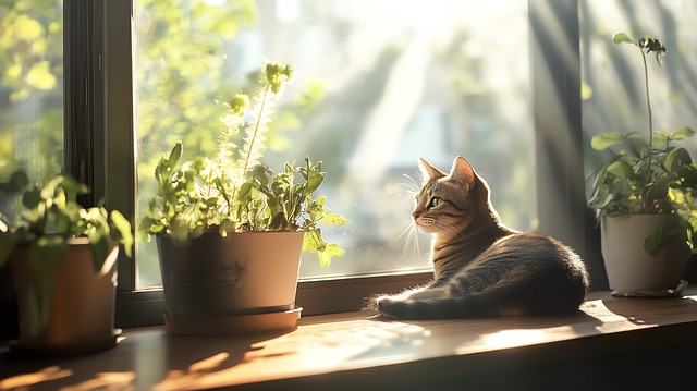 Free Cat Window illustration and picture