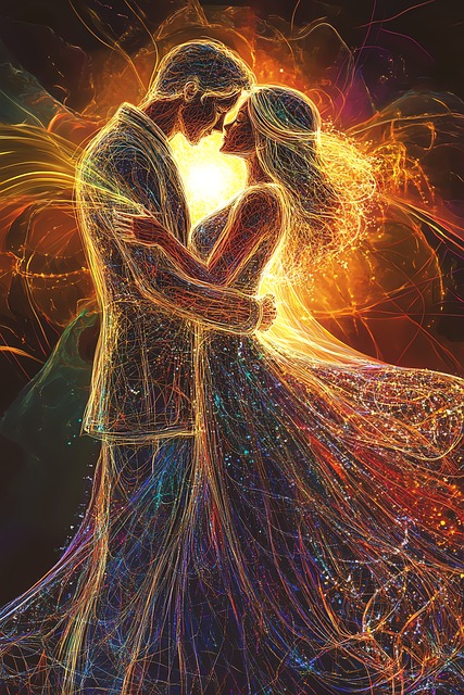 Free Couple Embrace illustration and picture