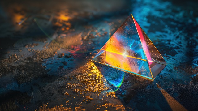 Free ai generated glass pyramid illustration