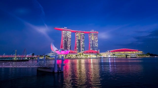 Marina Bay, Singapur, Budovy, Město