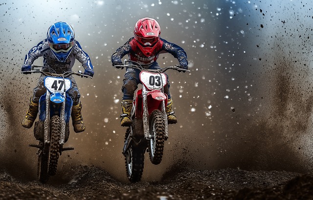 Free ai generated motocross motorcycle illustration