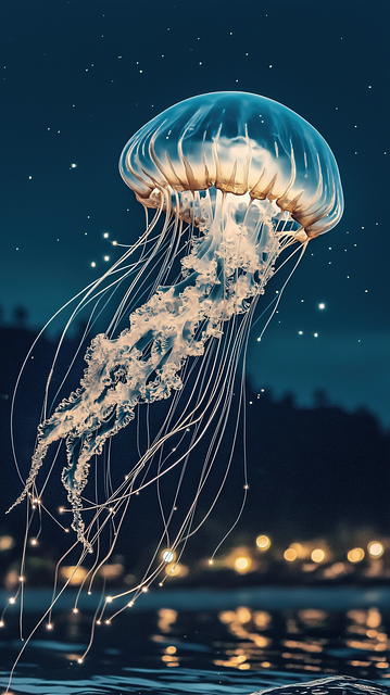 Free Ai Generated Jellyfish illustration and picture