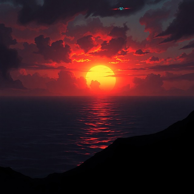 Ai Generiert, Sonne, Sonnenuntergang