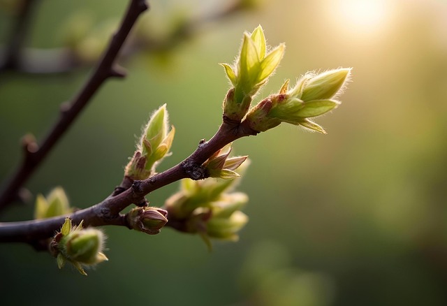 Free sprig the buds spring illustration