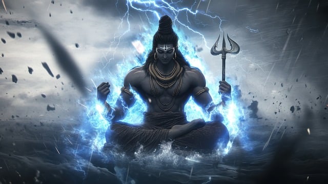 Free shiva hindu god illustration