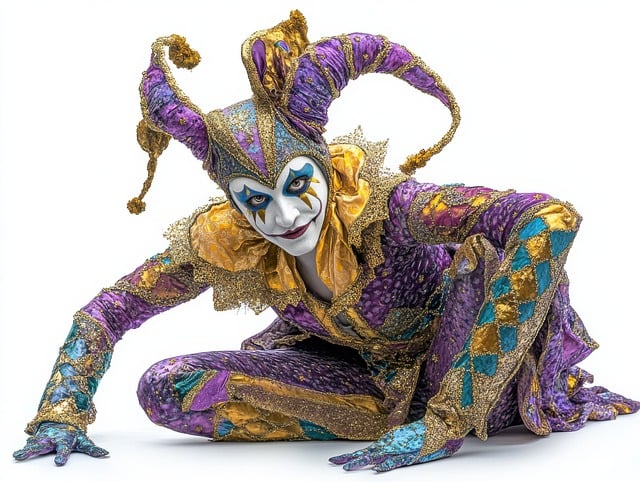 Free joker jester clown illustration