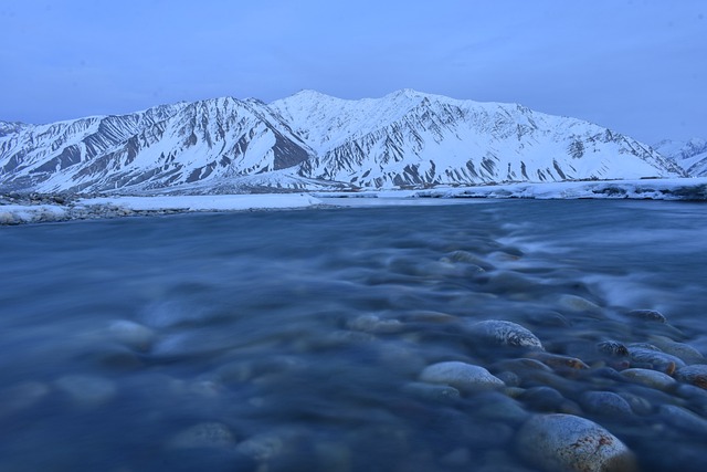 Free ai generated lake winter illustration