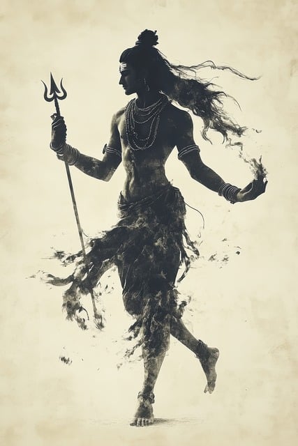 Download free HD stock image of Ai Generated Shiva Free ai generated shiva hindu illustration