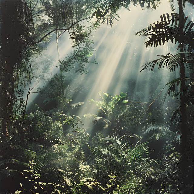 Free ai generated jungle forest illustration