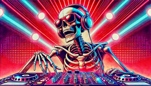 Free ai generated dj rap illustration