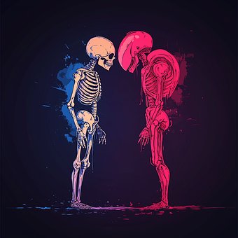 Free Ai Generated Skeleton illustration and picture