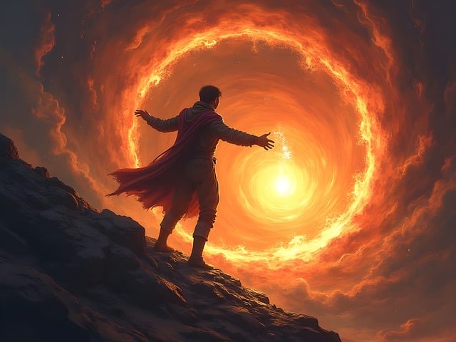 Free ai generated man warlock illustration