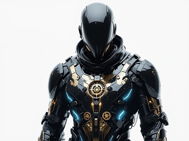 Free ai generated cyborg robot illustration