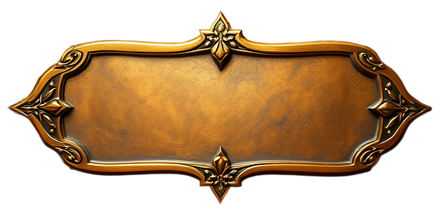 Free ai generated bronze sign illustration