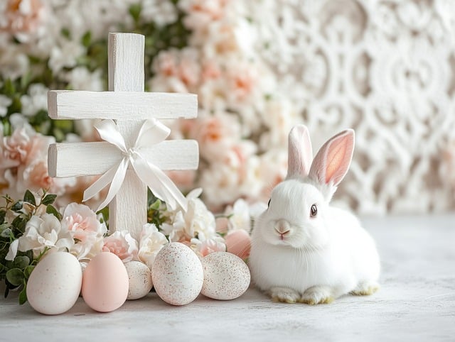 Free ai generated bunny nature illustration
