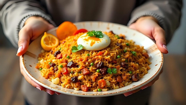 Free biryani chicken biryani hyderabadi biryani illustration