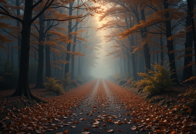 Free ai generated path forest illustration