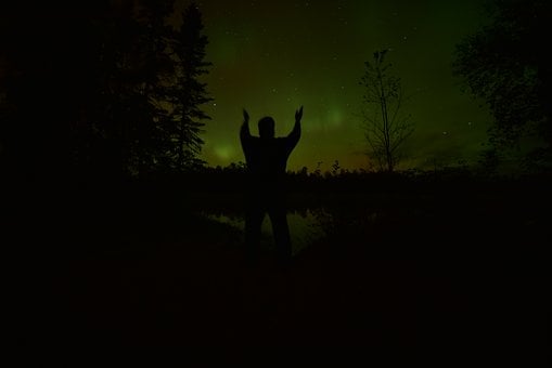 Aurora Borealis, Nacht, Loven, Vreugde
