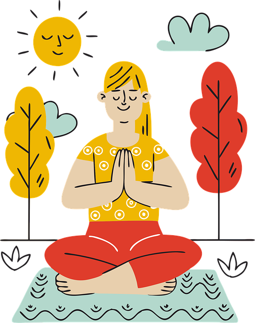 Free ai generated meditation yoga vector
