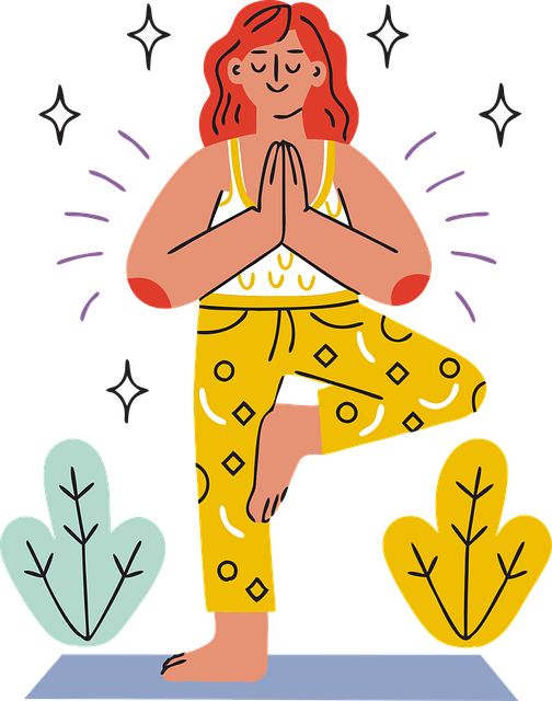 Free ai generated yoga balance vector