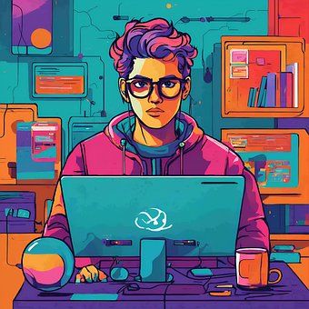 Free Angular Developer Developer illustration and picture