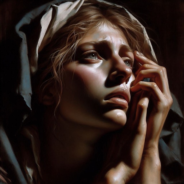 Free ai generated woman oil painting illustration