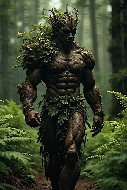 Free ai generated male monster illustration