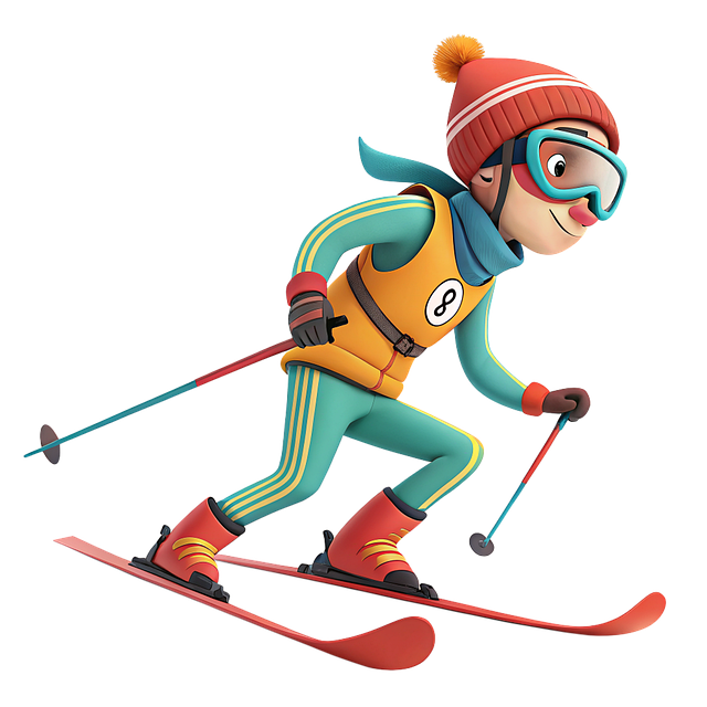 Free ai generated skier winter illustration