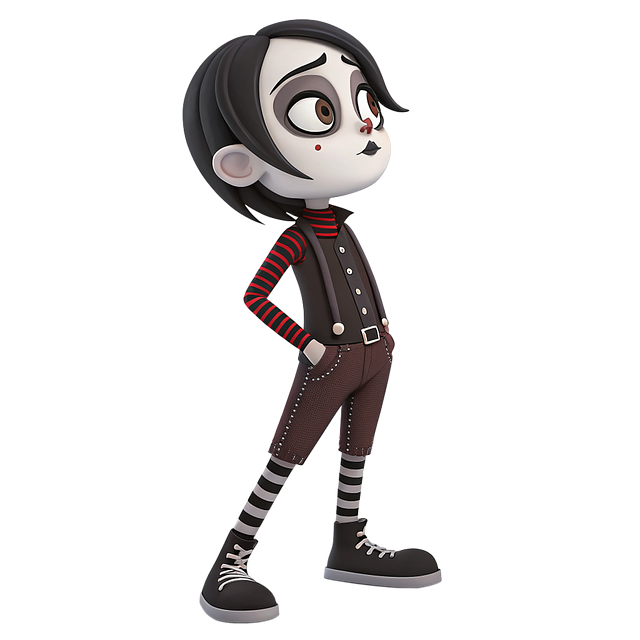 Free ai generated goth subculture illustration