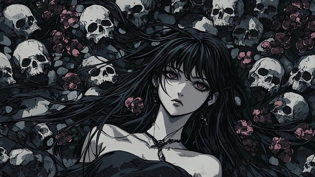Free ai generated dark fantasy illustration