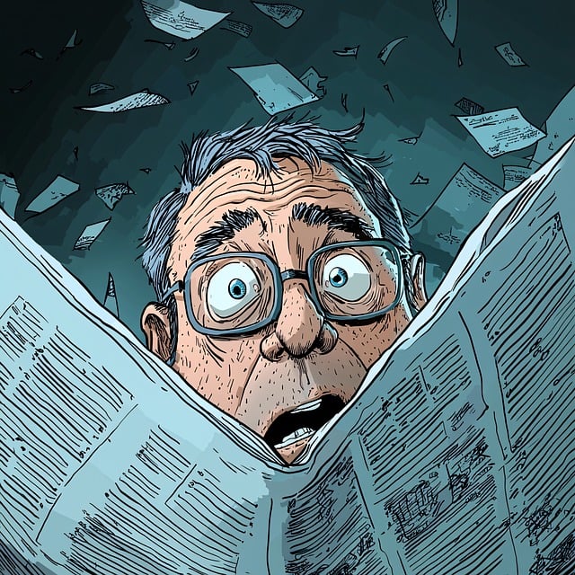 Free ai generated newspaper cartoon illustration