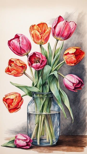 Blomster, Tulipaner, Blomstre, Blomst