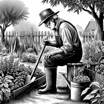 Gartner, Gammel Mand, Planter