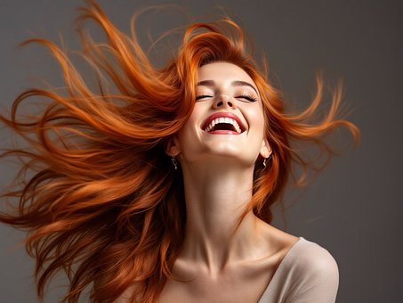 Mujer, Risa, Retrato, Alegre, Belleza