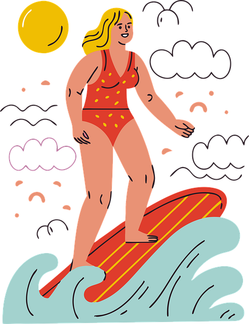 Download free HD stock image of Ai Generated Surfing Free ai generated surfing nature illustration