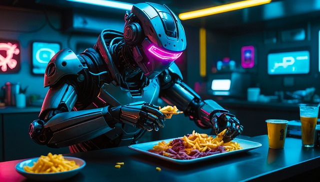 Free Cyberpunk Robot illustration and picture