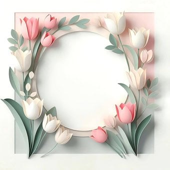 Rahmen, Floral, Gestaltung, Dekorative
