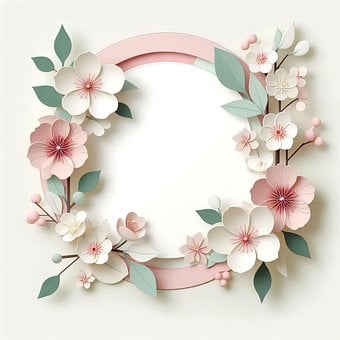 Rahmen, Floral, Gestaltung, Dekorative