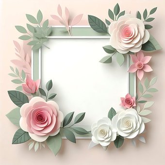 Kader, Bloemen, Ontwerp, Decoratieve