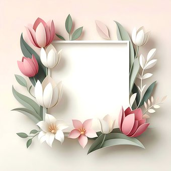 Rahmen, Floral, Gestaltung, Dekorative